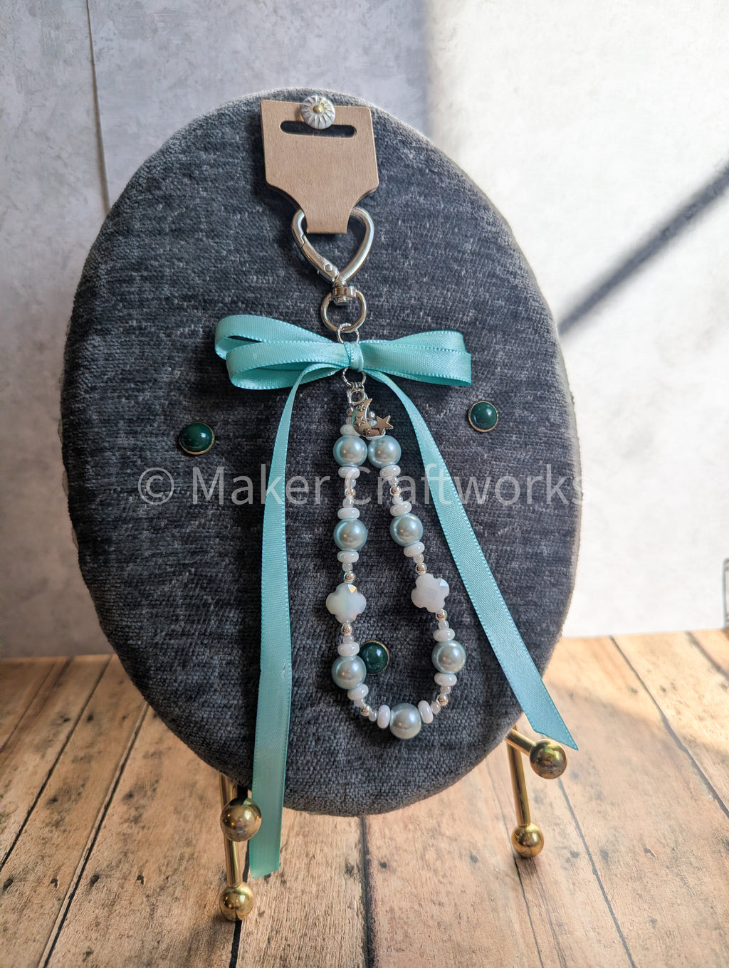 Pearl Tiffany-Blue Bag Charm