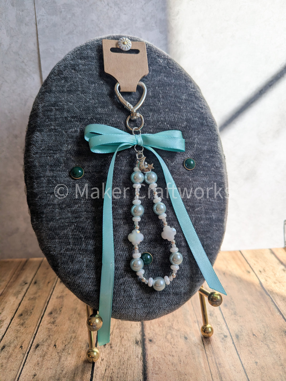 Pearl Tiffany-Blue Bag Charm