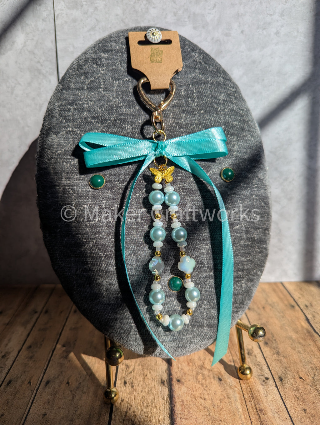 Pearl Tiffany-Blue Bag Charm