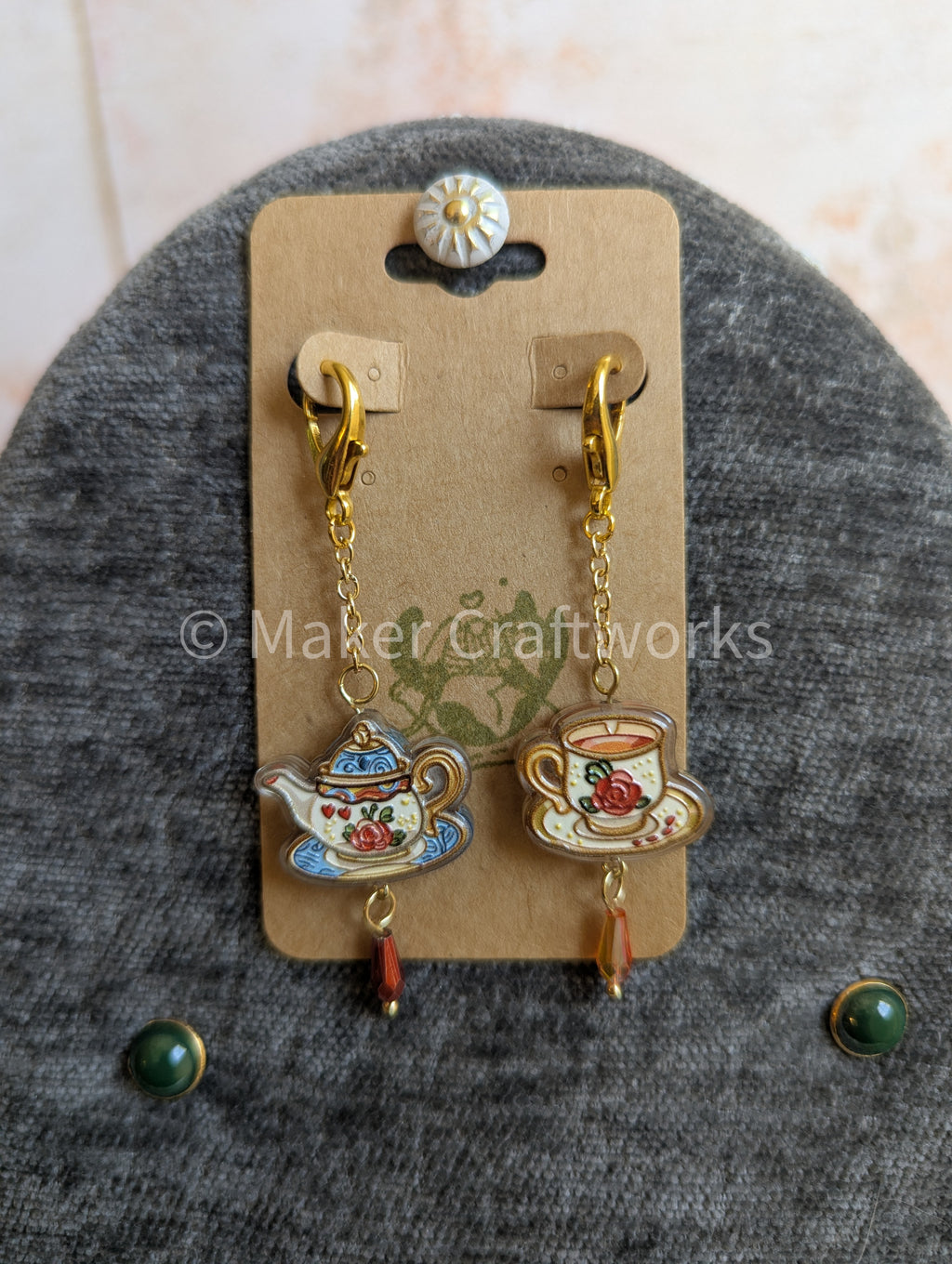 Tea Time Stitch Marker