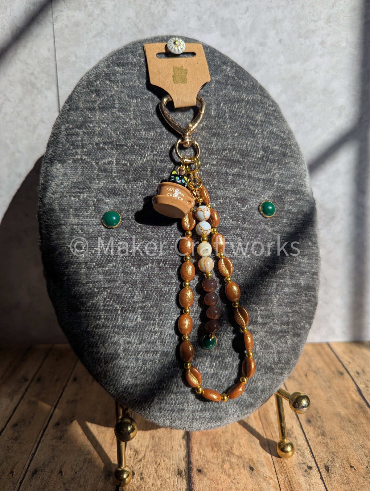 Kitties 'n Coffee Bag Charm
