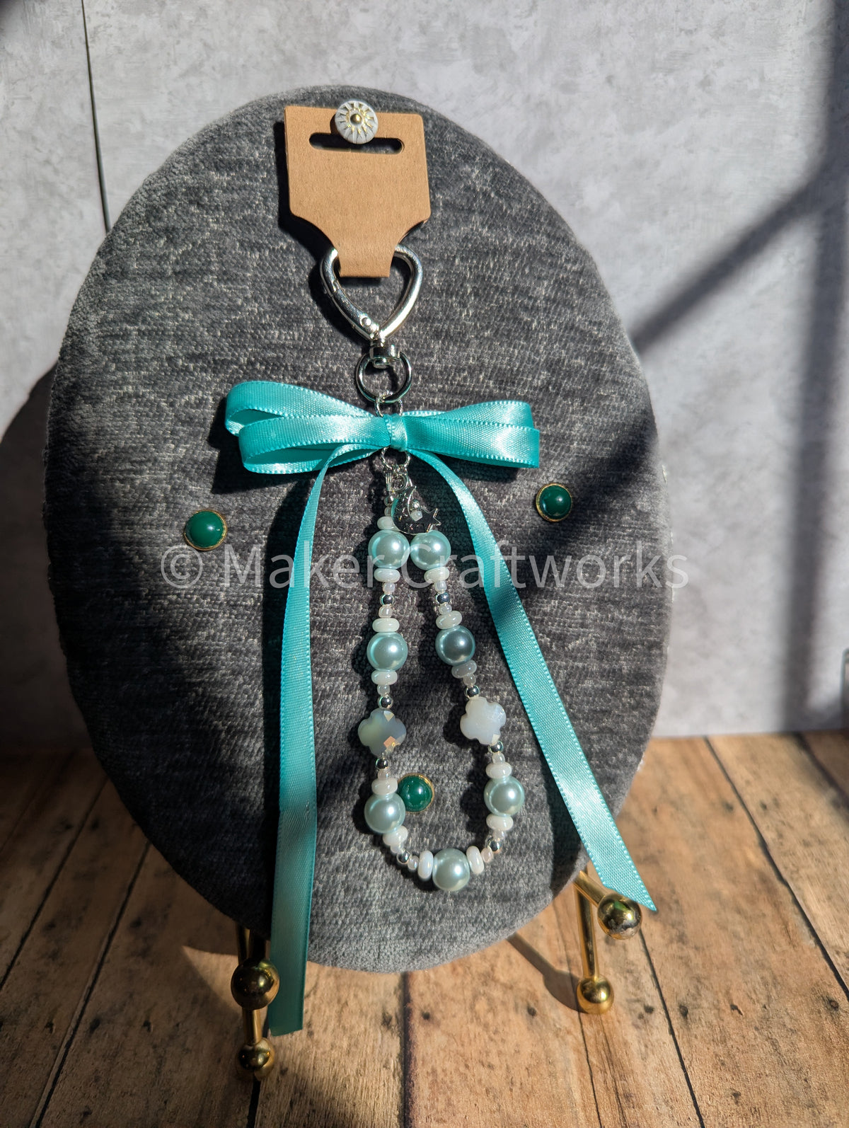 Pearl Tiffany-Blue Bag Charm