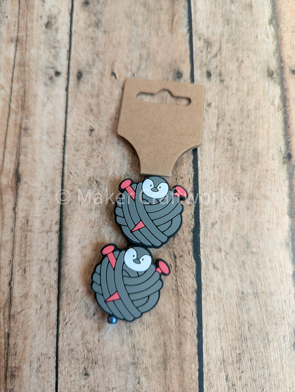 Yarn Ball Penguin Stitch Stopper