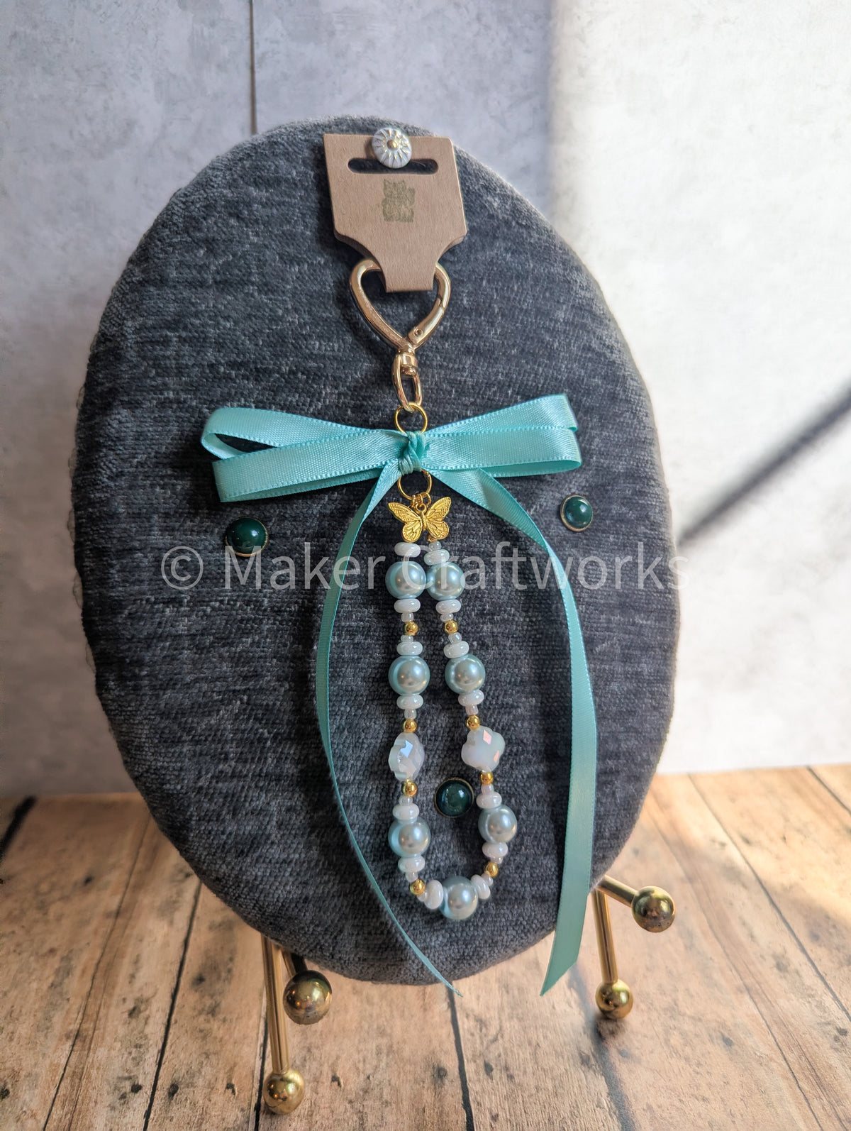 Pearl Tiffany-Blue Bag Charm