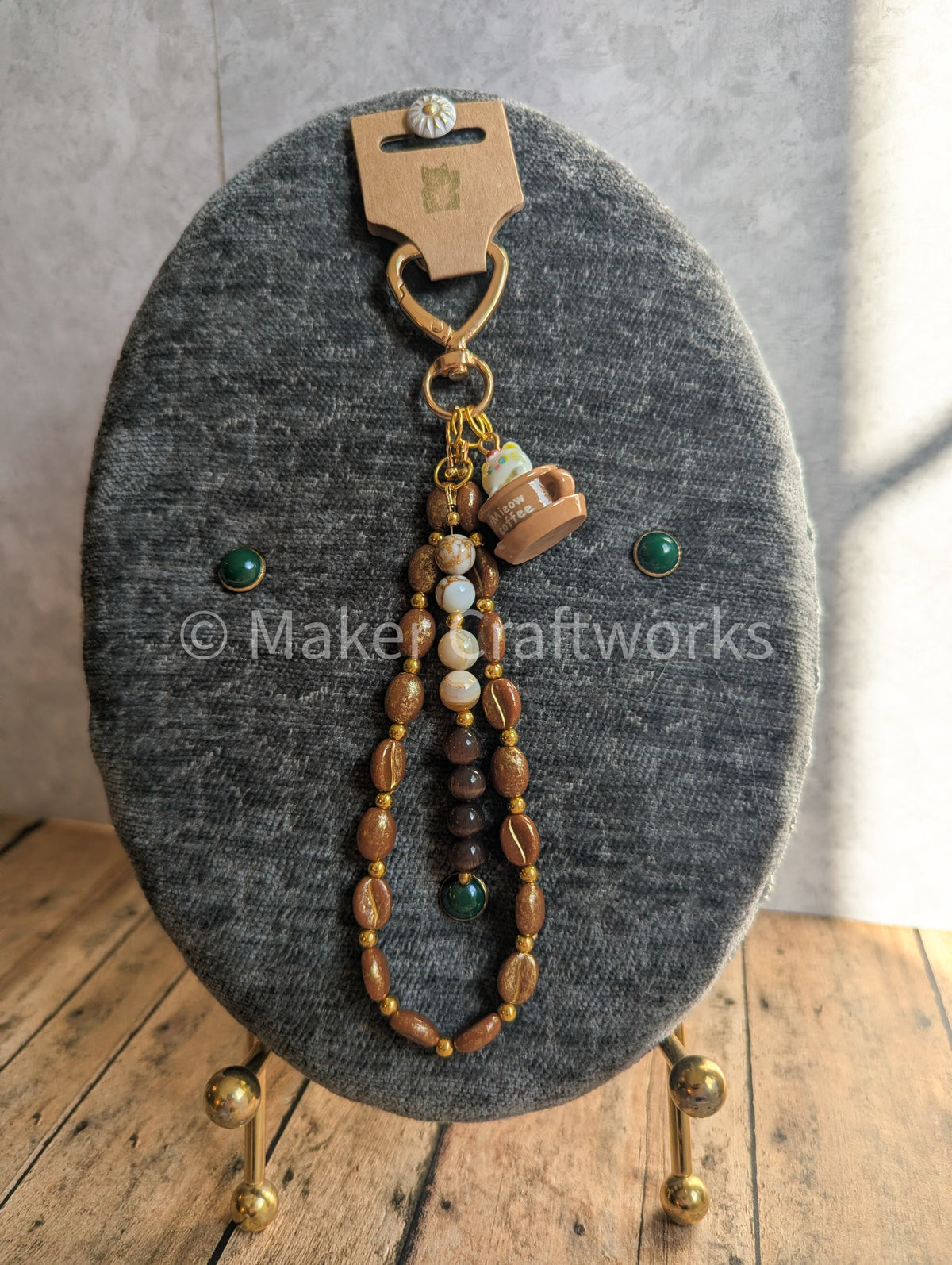Kitties 'n Coffee Bag Charm