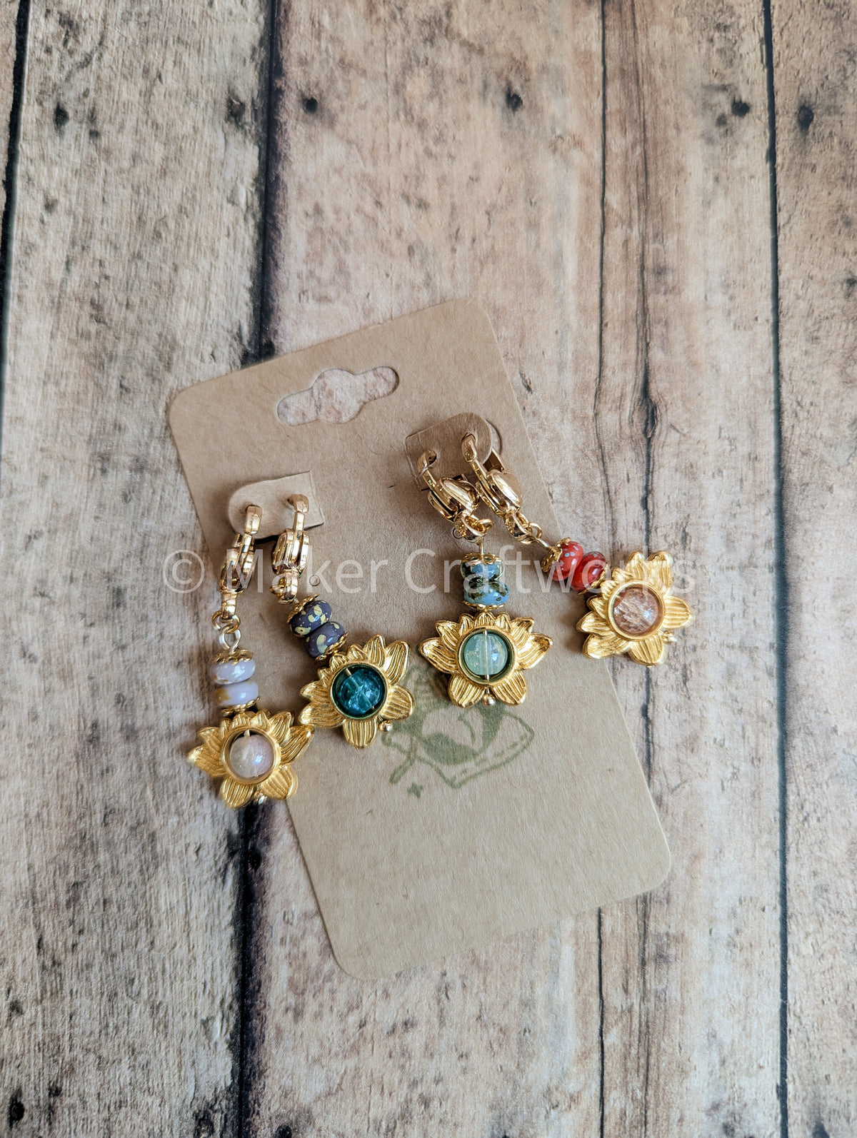 Golden Lotus Pack Stitch Markers
