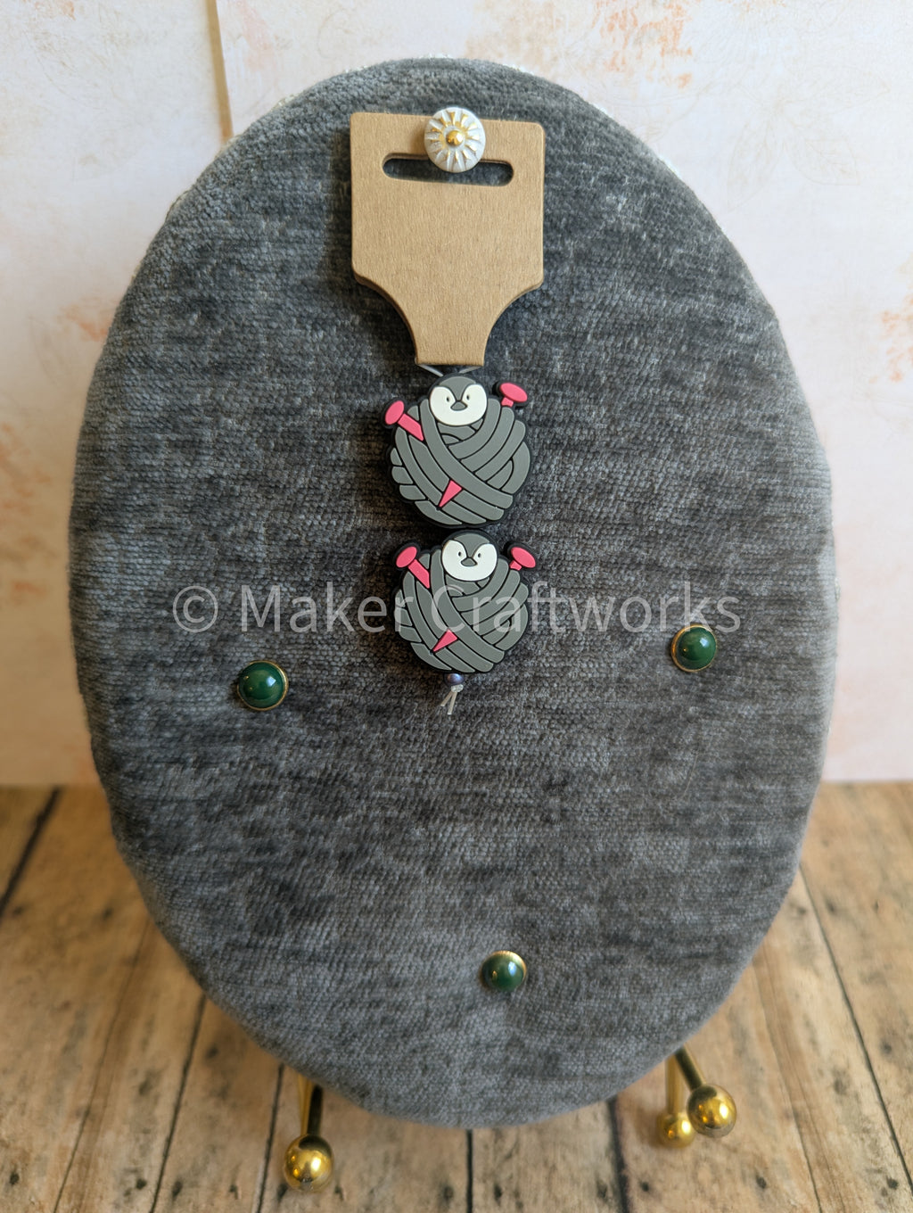 Yarn Ball Penguin Stitch Stopper