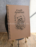 Raccoon in a Cardi Kraft Craft Journal