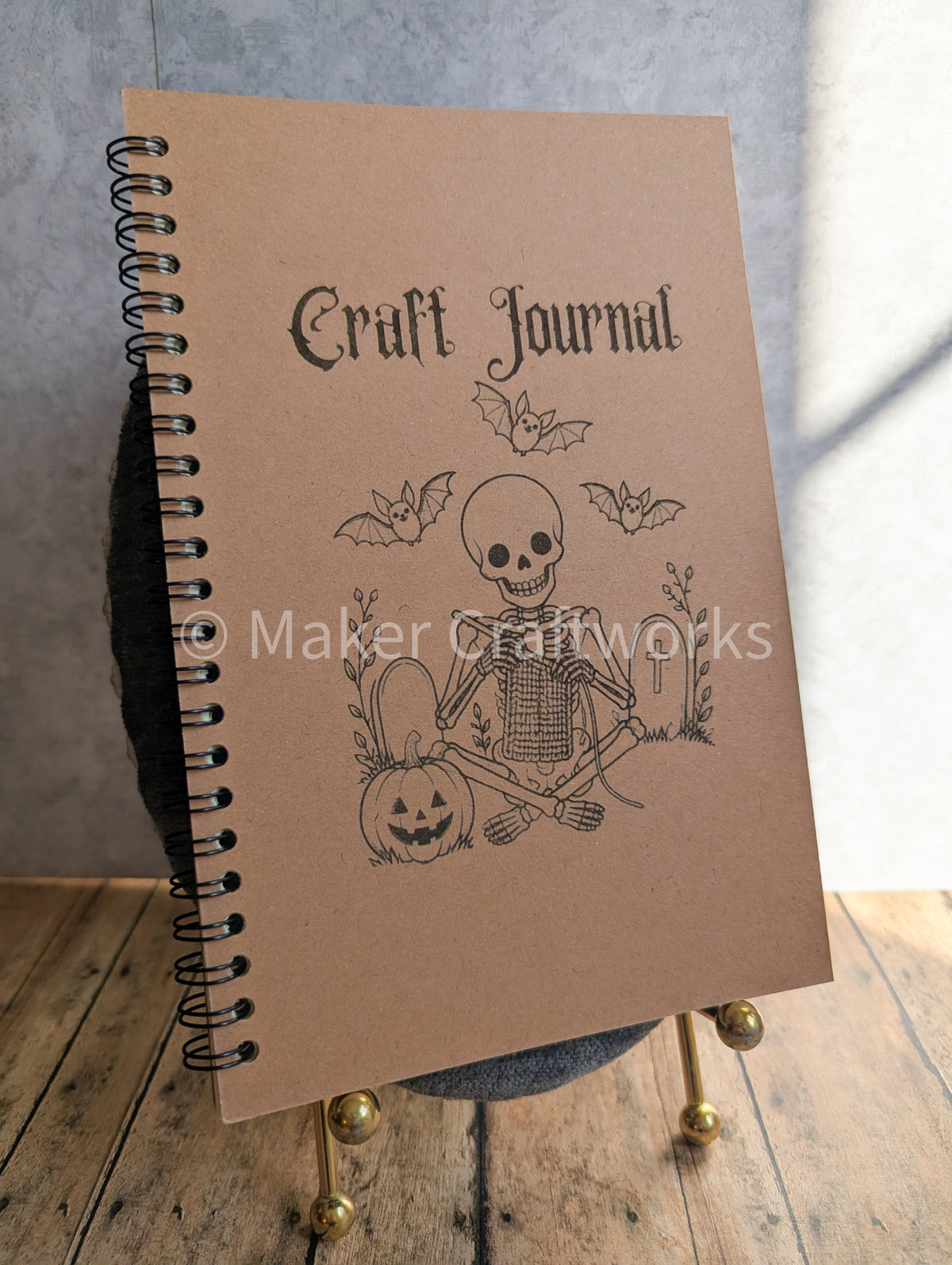 Tunisian Crochet Skelly Kraft Craft Journal