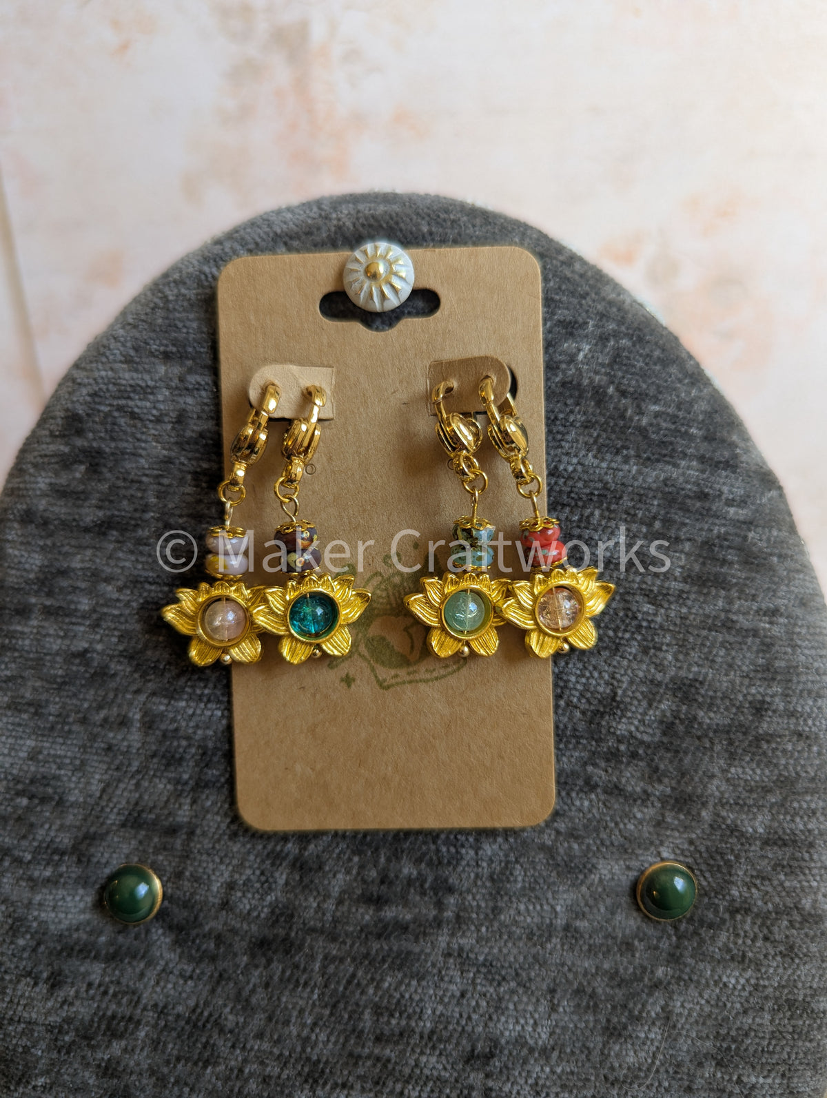 Golden Lotus Pack Stitch Markers