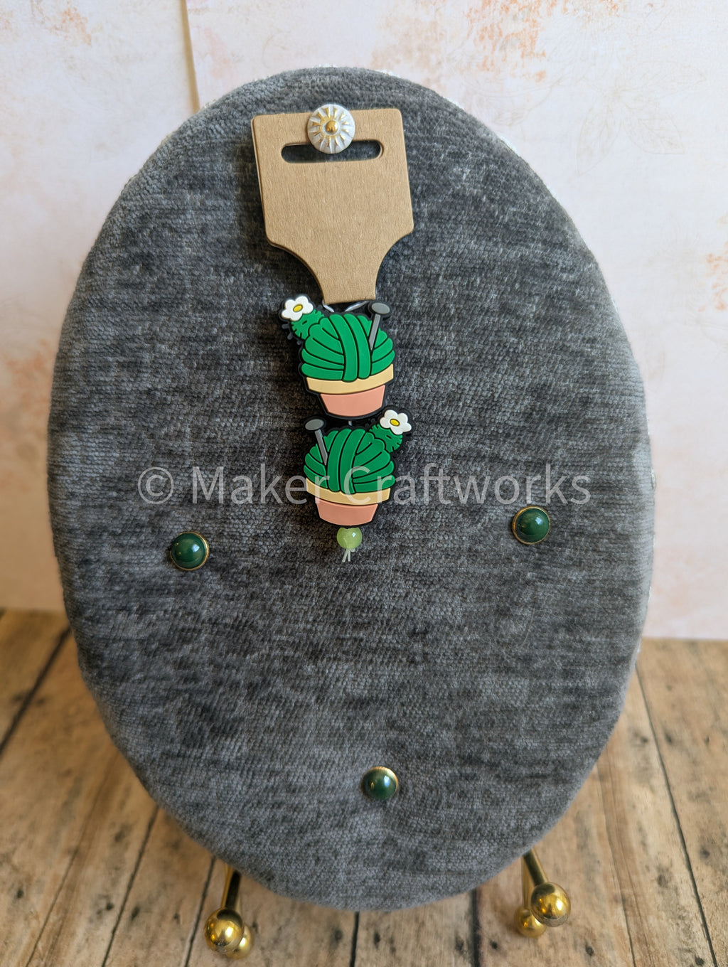 Yarn Ball Cactus Stitch Stopper