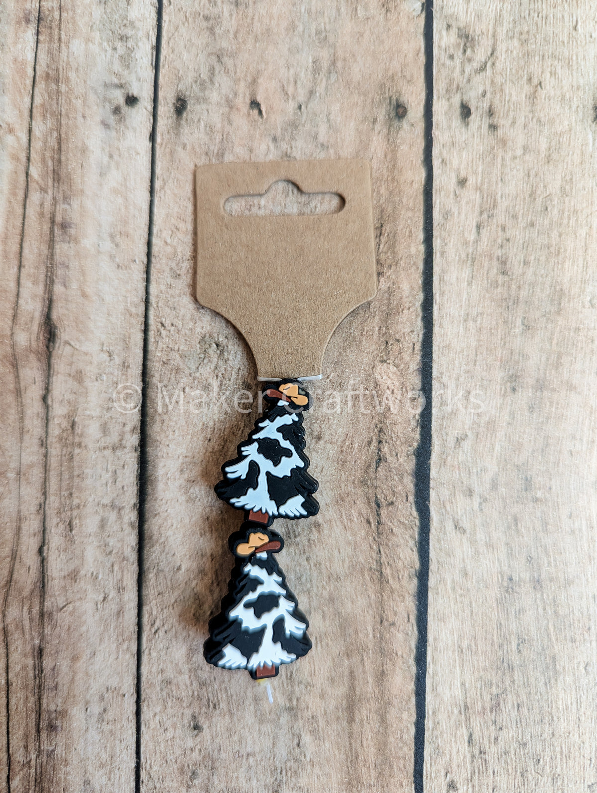 Cow Print Holiday Tree Stitch Stopper