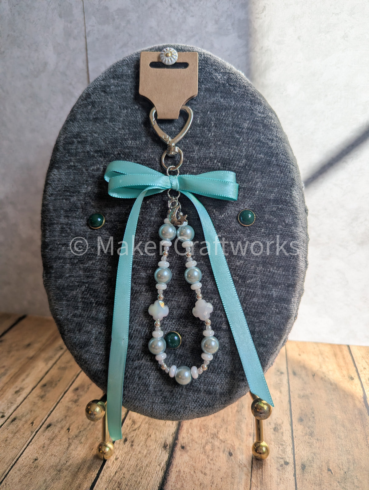Pearl Tiffany-Blue Bag Charm