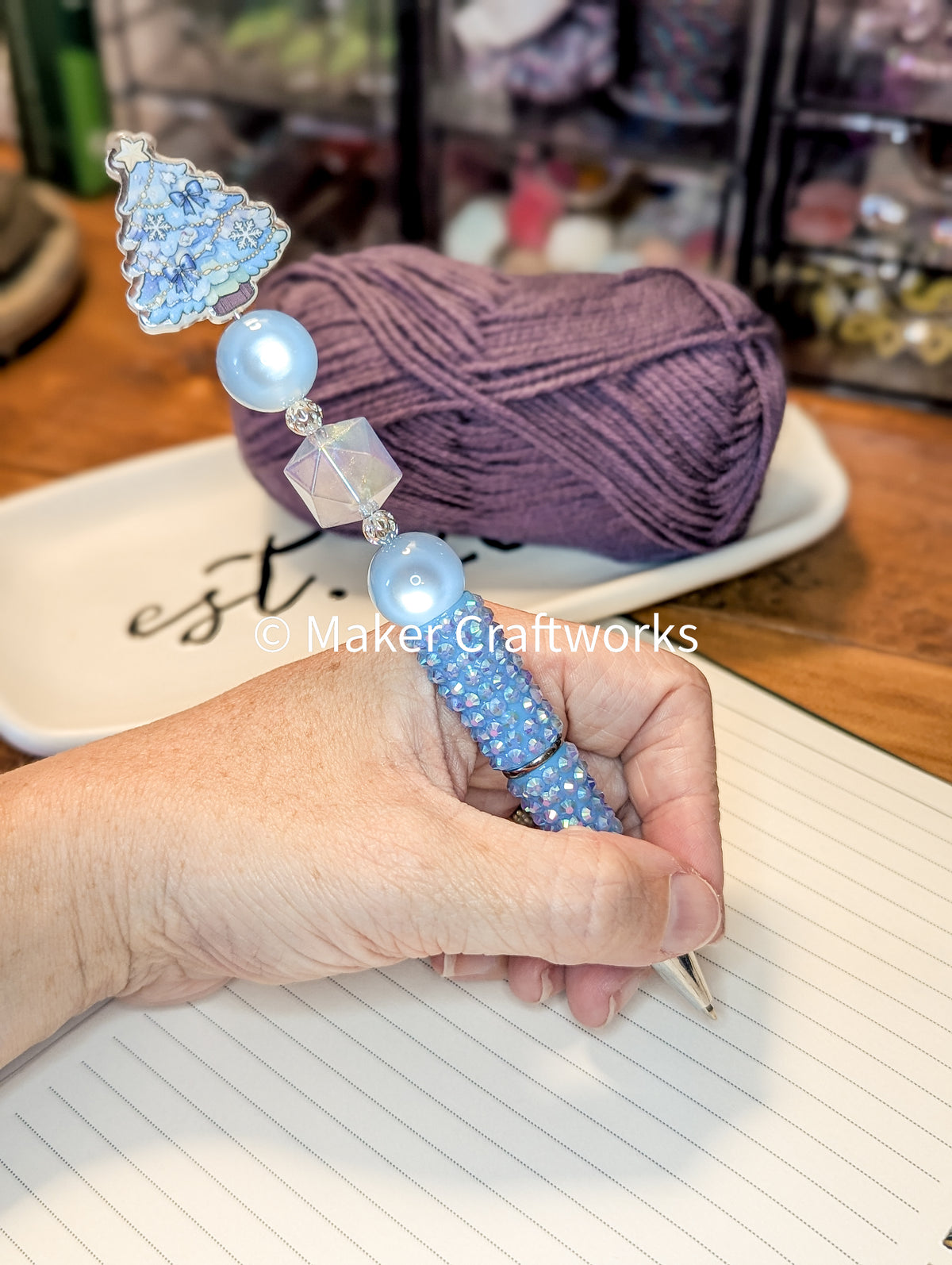 Tonal Holiday Tree Pen